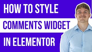 Style post comments with Elementor Free amp No plugin How to Customize comments skin in Elementor [upl. by Woodley]