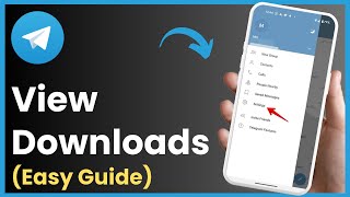 How To See Downloads In Telegram [upl. by Cristiona107]