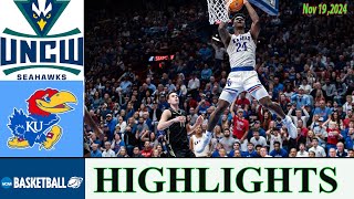 Kansas vs UNC Wilmington Full Game Highlights 2ND  College basketball 2024  Ncaa basketball 2024 [upl. by Laurice]