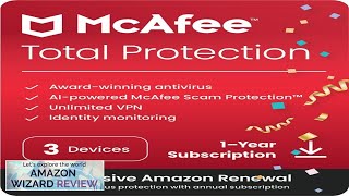 McAfee Total Protection 2024 3 Device Cybersecurity Software Includes Antivirus Review [upl. by Jessy]