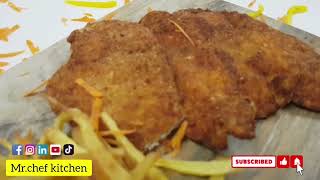 Chicken Escalope recipe  Easy Recipe  MrChef kitchens My first vlog1 [upl. by Ayikahs]