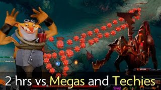 3252 last hits 2 hours defence vs Megacreeps and Techies — Dota 2 [upl. by Hephzibah]