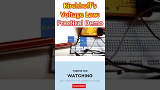 Kirchhoff’s Voltage Law Practical Demo [upl. by Ihel]