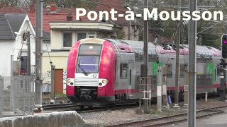 Einfahrender Zug  PontàMousson  France  Frankreich  Incoming train [upl. by Eznyl731]