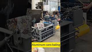 Aluminum Cans Baler Scraps Pressing Compactor machine [upl. by Adnole]