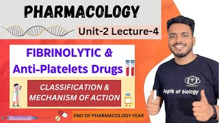 fibrinolytic and antiplatelet drugs  classification and mechanism of action  Thrombolytic [upl. by Ferde]