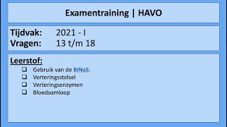 Havo examentraining  2021 I  Vraag 13 tm 18 [upl. by Daile]