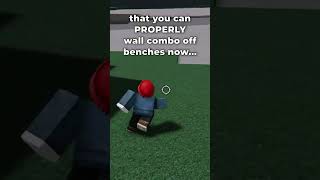 you can wall combo off of BENCHES now finally [upl. by Aissac]