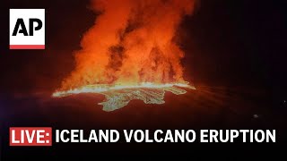 Iceland volcano eruption LIVE Lava reaches the town of Grindavík [upl. by Lossa]