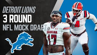 Detroit Lions 2024 3 Round Mock Draft  NFL Draft  The Tracy Take [upl. by Richma]