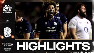 HIGHLIGHTS  🏴󠁧󠁢󠁳󠁣󠁴󠁿 SCOTLAND V ENGLAND 🏴󠁧󠁢󠁥󠁮󠁧󠁿  2024 GUINNESS MENS SIX NATIONS RUGBY [upl. by Annalee]