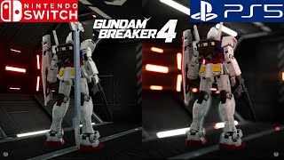 Gundam Breaker 4  Switch vs PS5 Comparison [upl. by Ennayehc]