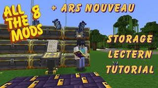 Minecraft in a Hurry  Ars Nouveau Storage Lectern Explained  wireless storage remote [upl. by Reagan]