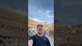 Marshmallow Catch in Roman Colosseum 🇮🇹 Thanks for having us Italy ❤️ trickshot romancolosseum [upl. by Stubbs]