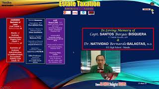 ESTATE TAXATION  Gross Estate amp ALLOWABLE Deductions  TRAIN LAW  Dean JoeSantos B BISQUERA [upl. by Rudyard]