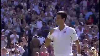 Match point Djokovic defeats Dimitrov  Wimbledon [upl. by Ecyor323]