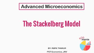 The Stackelberg Model  Advanced Microeconomics  ECO mania [upl. by Anitnemelc]