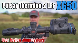 Pulsar Thermion 2 LRF XG50 Thermal Rifle Scope Review amp User Impressions [upl. by Fauver768]