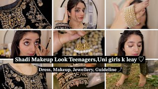 Wedding GUEST look  Pakistani brands  AFFORDABLE Makeup Routine 🪷🪞🦢 [upl. by Nerrad]