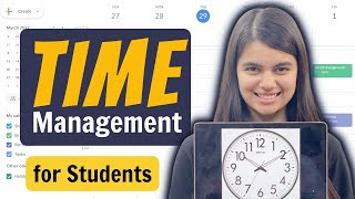 How to make the Best Time Table  Time Management for Students [upl. by Derrik]