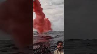 Smoke at sea to rescue their friends military 구조신호 헬기 rescue reaction real [upl. by Narad]