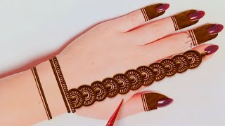 Easy Arabic Mehndi Design Tricks 2024  Back Hand Mehandi Design  Stylish Mehandi Design  Mehndi [upl. by Kalvin]