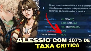 ALESSIO COM UMA BUILD DE 107 DE TAXA CRITICA NO HONOR OF KINGS [upl. by Ojyma941]