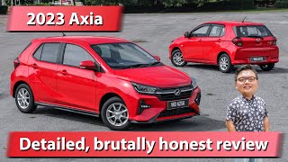 2023 Perodua Axia D74A  detailed brutally honest review [upl. by Ogirdor]