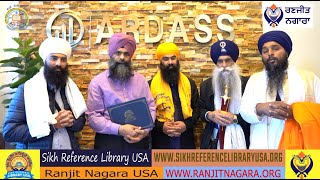 Kavisar Jatha Bhai Mehal Singh Ji Chandigarh Visits Ranjit Nagara USA amp Sikh Reference Library USA [upl. by Anirbus]