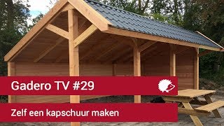 29 Kapschuur bouwen van Lariks Douglas hout  Gadero TV [upl. by Tniassuot123]