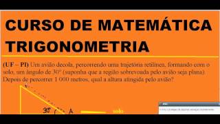 Seno ou cosseno ou tangente Trigonometria Aula do Curso de Matemática com Teoria e Exercício [upl. by Lleze]