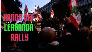 Emergency Protest Hands Off Lebanon  Downing Street Central London  260924 [upl. by Onateag]