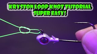 Easiest Fishing Loop Knot To Tie and Mistakes people make Kryston Loop knot tutorial [upl. by Dorwin408]