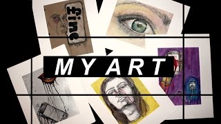 MY HIGH SCHOOL ART PORTFOLIO [upl. by Matrona993]