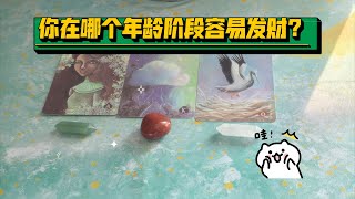 【塔羅牌占卜】快占  你在哪个年龄阶段容易发财？ [upl. by Aikkan]