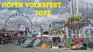 Hofer Volksfest 2022 Rundgang mit allen Attraktionen [upl. by Ori]