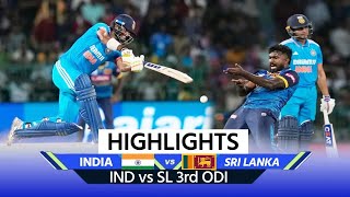 IND vs SL 3rd ODI Match Highlights India vs Sri Lanka 3rd ODI Highlights  Dunith Wellalage [upl. by Mort]