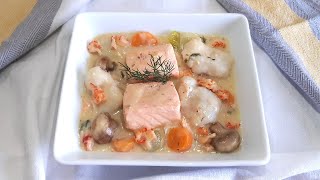 Blanquette de poissons aux écrevisses 🎄😋  n°422 [upl. by Assille]