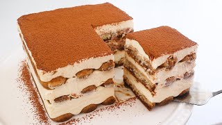 No eggs No flour How to make tiramisu in 10 minutes Extremely easy and delicious [upl. by Noyr]