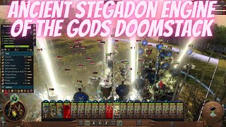 Ancient Stegadon Engine Of The Gods Doomstack Warhammer III [upl. by Ecaidnac]