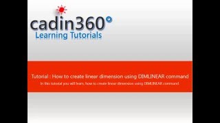 How to create linear dimension using DIMLINEAR command [upl. by Ainomar]