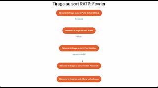 Tirage au sort  Gagnants concours RATP  Février 2023 [upl. by Abbey369]