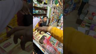 Fake money prank on shopkeepers 😂 prank funny comedy bhojpuri shorts [upl. by Eal]