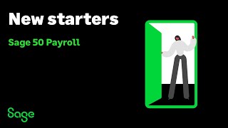 Sage 50 Payroll UK  New starters [upl. by Ursas]