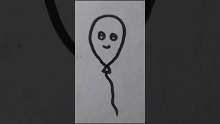 Balloon drawing shortvideo [upl. by Ahsaelat]