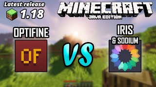 Minecraft Java 118 OptiFine VS Iris Shaders Iris  Sodium Performance Test with Shaders [upl. by Avilla703]