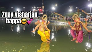 7day Bappa visharjan🥹💕vadodara vadodra ganpatibappamorya ganpati ganpativisarjan 2024 youtube [upl. by Nowahs340]