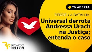 Igreja Universal derrota Andressa Urach na Justiça [upl. by Yrehcaz]