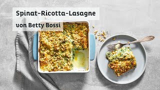 SpinatRicottaLasagne  Rezept von Betty Bossi in Kooperation mit Barilla [upl. by Aninad421]