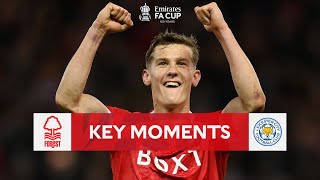 Nottingham Forest v Leicester City  Key Moments  Fourth Round  Emirates FA Cup 202122 [upl. by Ahseiat]